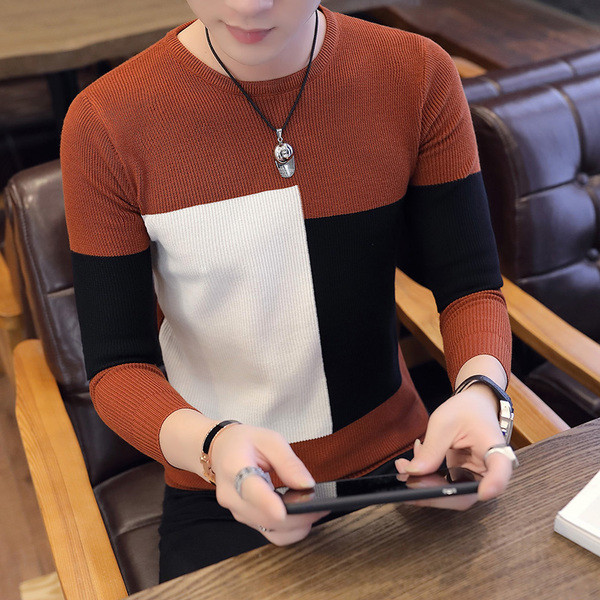 Κομψό ανδρικό πουλόβερ  σε τέσσερα χρώματα