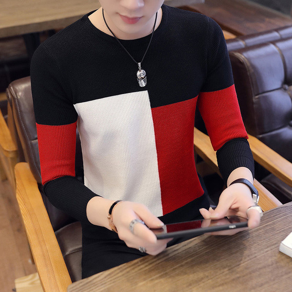 Κομψό ανδρικό πουλόβερ  σε τέσσερα χρώματα