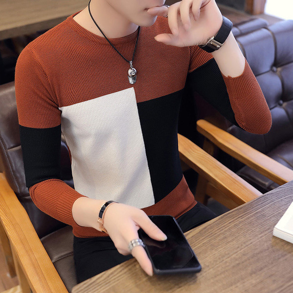 Κομψό ανδρικό πουλόβερ  σε τέσσερα χρώματα