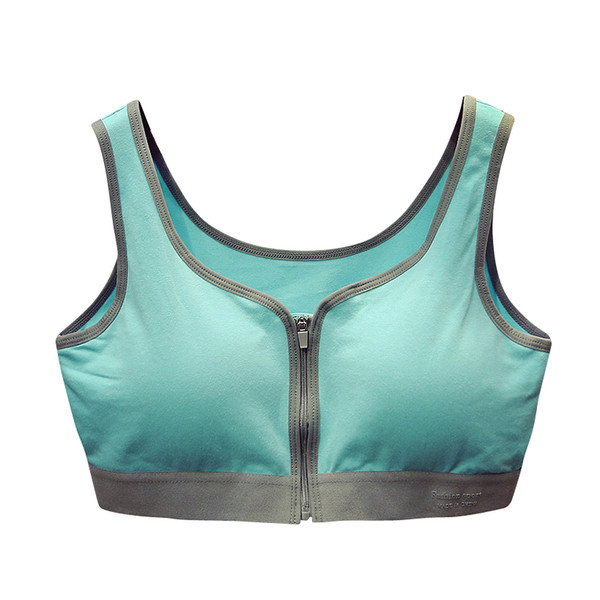 Αθλητικό γυναικείο μπουστάκι  με φερμουάρ σε διάφορα χρώματα
