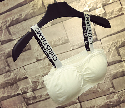 Bustieră sport cu bretele în alb-negru