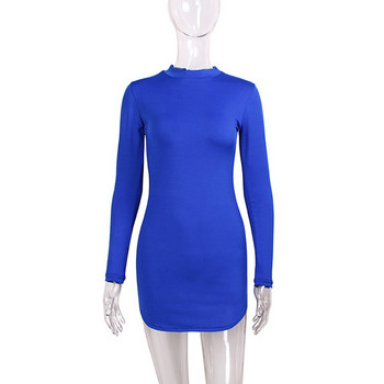 Rochie de dama de toamna cu maneci lungi in mai multe culori