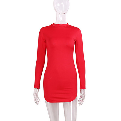 Rochie de dama de toamna cu maneci lungi in mai multe culori