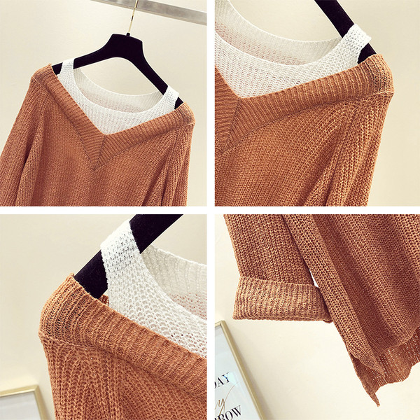 NOU pulover de dama model larg in trei culori