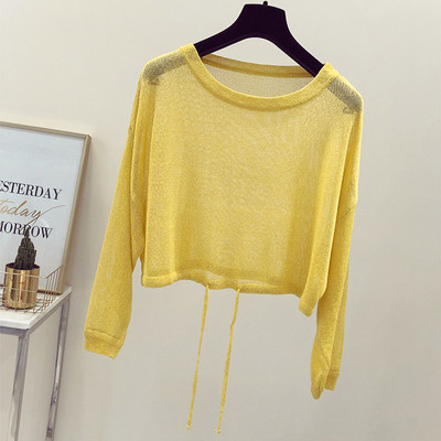 Κομψή γυναικεία μπλούζα με κολάρο σε σχήμα Γ σε πέντε χρώματα