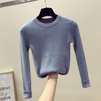 Pulover de dama subtire cu fire stralucitoare in cinci culori