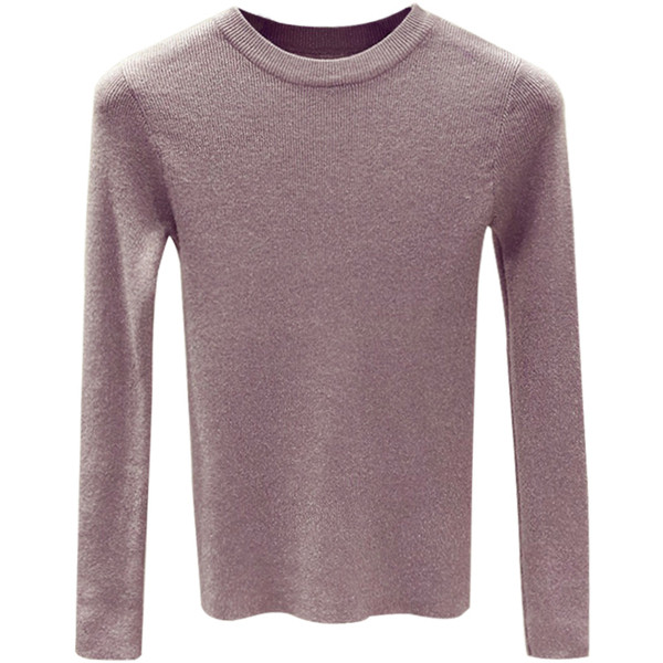 Pulover de dama subtire cu fire stralucitoare in cinci culori