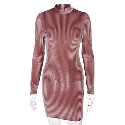 HIT Rochie elegantă de damă cu mâneci lungi Model Slim