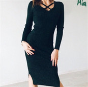 Χειμερινό γυναικείο φόρεμα σε διάφορα χρώματα