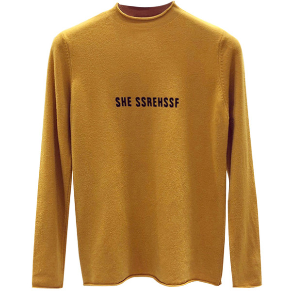 Λεπτό και μαλακό γυναικείο πουλόβερ  με επιγραφή - διαφορετικά χρώματα