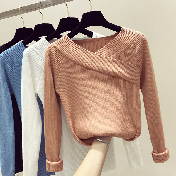 Pulover actual dama slim in diferite culori