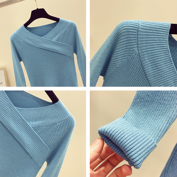 Pulover actual dama slim in diferite culori