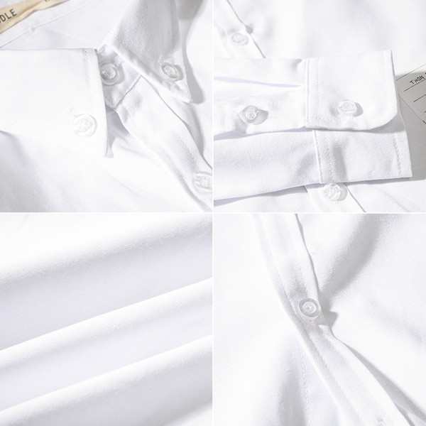 Cămașă albă stilată pentru bărbați în două modele