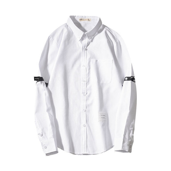 Cămașă albă stilată pentru bărbați în două modele