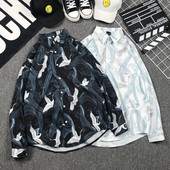 Μοντέρνο ανδρικό πουκάμισο σε δύο χρώματα