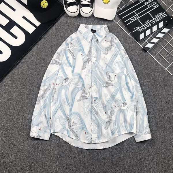 Cămașă modernă pentru bărbați în două culori cu model