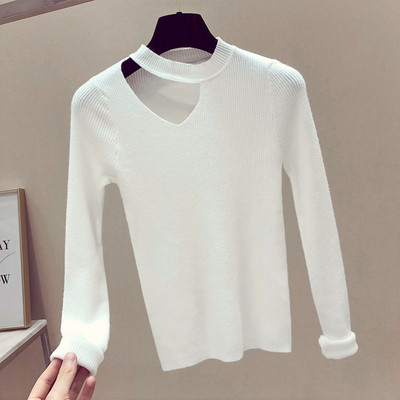 Pulover actual de damă slim pentru toamnă în patru culori