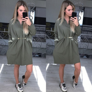 NOU Rochie de dama moderna model lat in mai multe culori