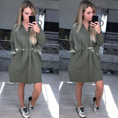 NOU Rochie de dama moderna model lat in mai multe culori