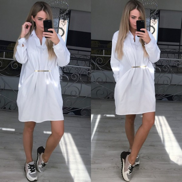 NOU Rochie de dama moderna model lat in mai multe culori