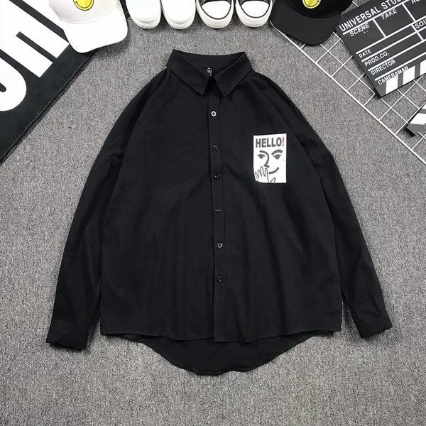 Cămașă casual pentru bărbați în trei culori cu aplicație