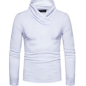 Bluza barbateasca moderna cu guler inalt in mai multe culori