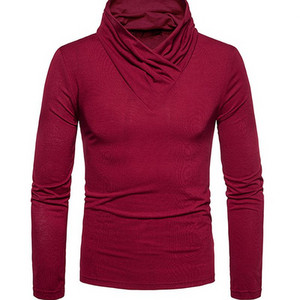 Bluza barbateasca moderna cu guler inalt in mai multe culori