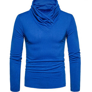 Bluza barbateasca moderna cu guler inalt in mai multe culori