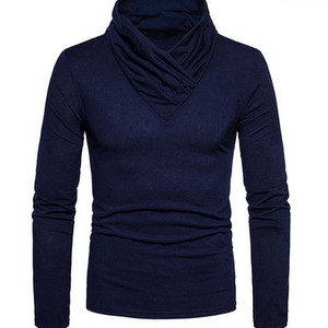 Bluza barbateasca moderna cu guler inalt in mai multe culori