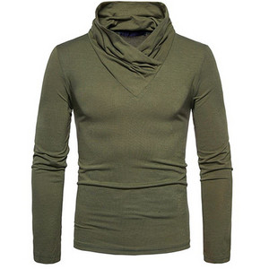 Bluza barbateasca moderna cu guler inalt in mai multe culori