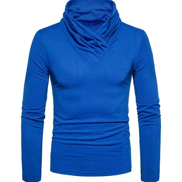 Bluza barbateasca moderna cu guler inalt in mai multe culori