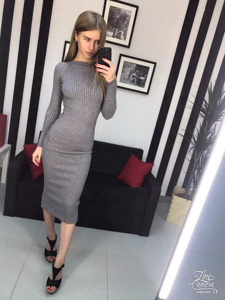 Rochie de dama toamna-iarna in mai multe culori