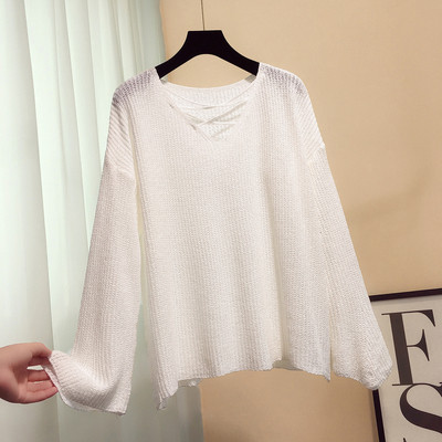 Γυναικείο πουλόβερ με V-λαιμόκοψη σε τέσσερα χρώματα