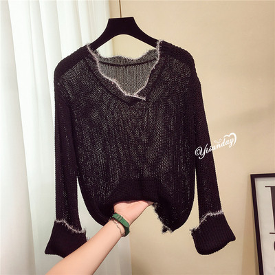 Pulover casual dama in alb, negru si albastru