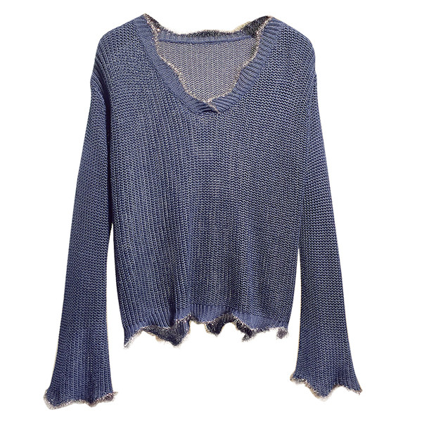 Pulover casual dama in alb, negru si albastru