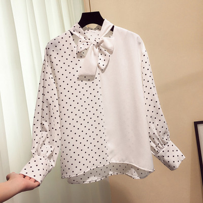 Κομψό γυναικείο πουκάμισο με κορδέλες - τέσσερα χρώματα