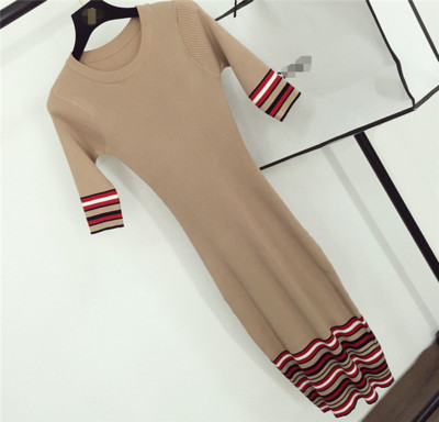 Rochie de dama toamna-iarna cu decolteu in mai multe culori