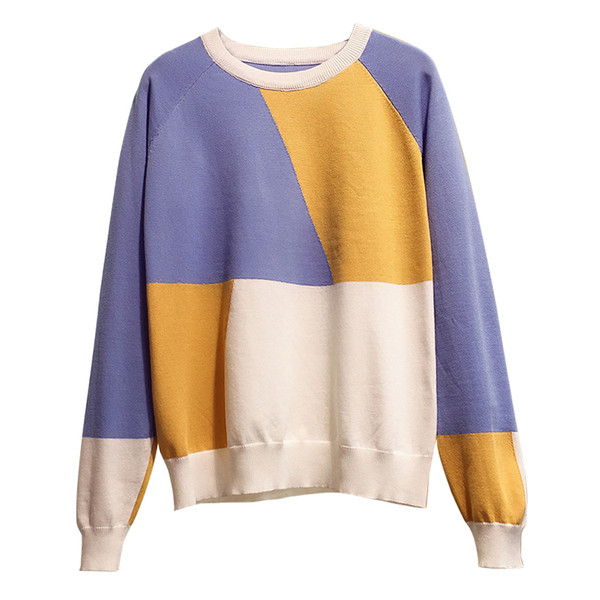 Γυναικεία πουλόβερ με ντεκολτέ σε σχήμα Τ σε τρία χρώματα