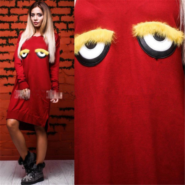 NOU Rochie modernă de damă cu mâneci lungi și element 3D în mai multe culori