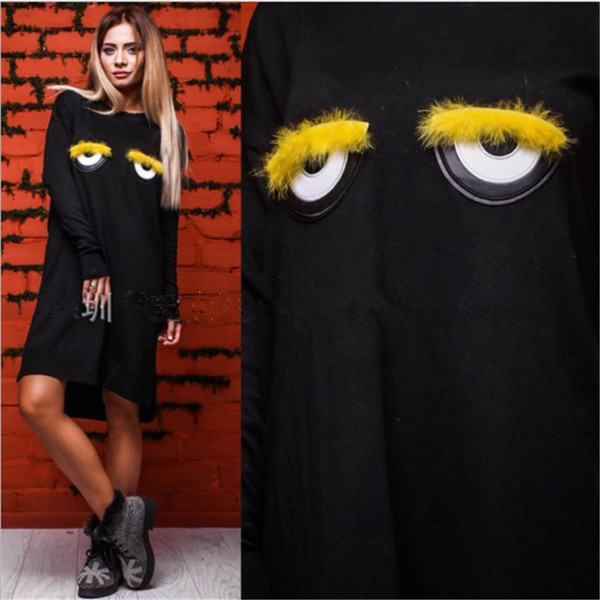 NOU Rochie modernă de damă cu mâneci lungi și element 3D în mai multe culori