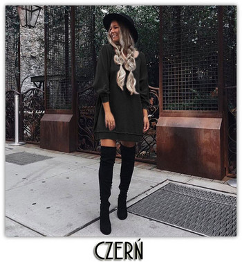 Rochie casual de dama cu maneci lungi model lat in mai multe culori