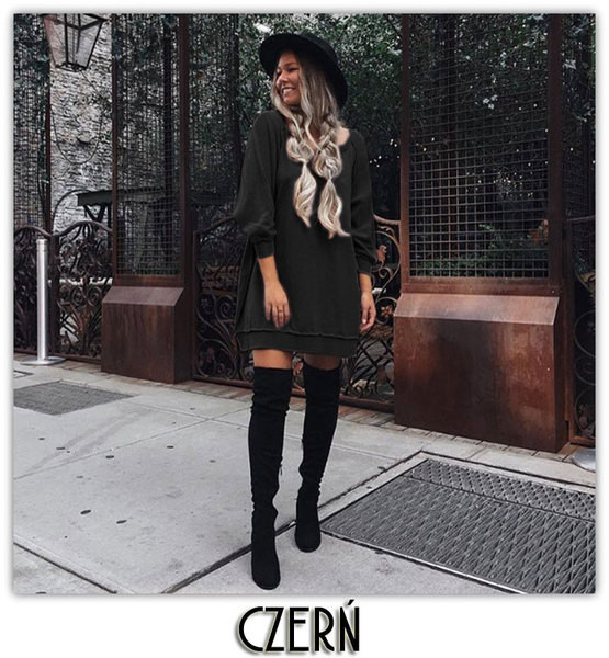 Rochie casual de dama cu maneci lungi model lat in mai multe culori