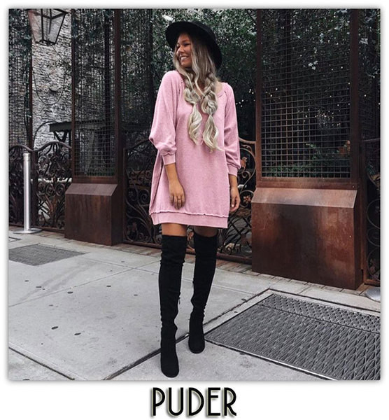 Rochie casual de dama cu maneci lungi model lat in mai multe culori