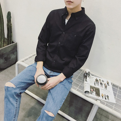 Cămașă bărbați - model uni în mai multe culori