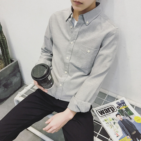 Cămașă bărbați - model uni în mai multe culori