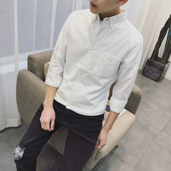Cămașă bărbați - model uni în mai multe culori
