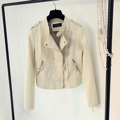 Μικρό γυναικείο μπουφάν  με φερμουάρ σε τέσσερα χρώματα