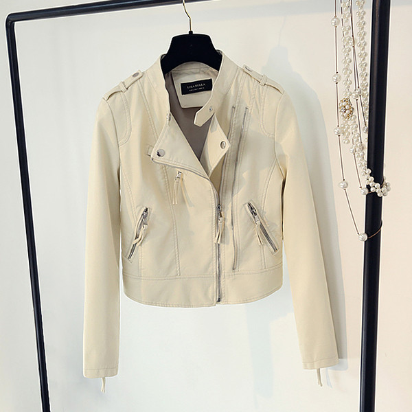 Μικρό γυναικείο μπουφάν  με φερμουάρ σε τέσσερα χρώματα