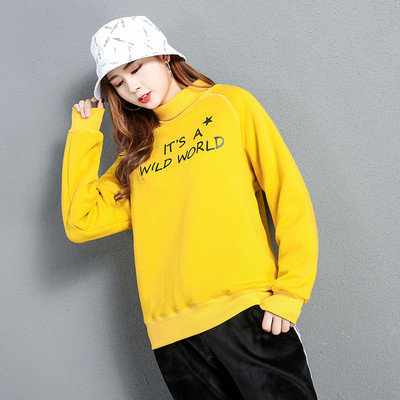 Bluză groasă de damă cu decolteu înalt O