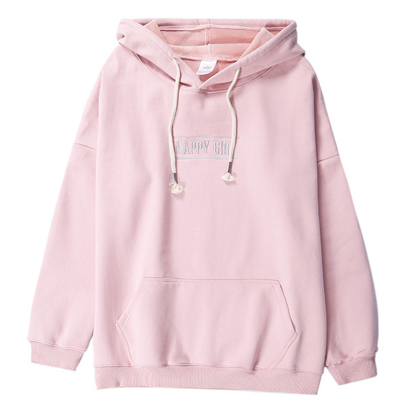 Γυναικείο φούτερ  με κουκούλα και επιγραφή